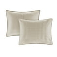 thumbnail image 3 of Ergode 3 Piece Reversible Quilt Set - Luxurious Khaki Checkered Pattern - Ultra-Soft Microfiber - Easy Maintenance - Transform Your Bedroom into a Haven of Relaxation and Style, 3 of 3