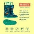 thumbnail image 4 of Wildkin Kids Rain Boots for Toddlers Boys & Girls (Jurassic Dinosaurs Green, size 11), 4 of 8