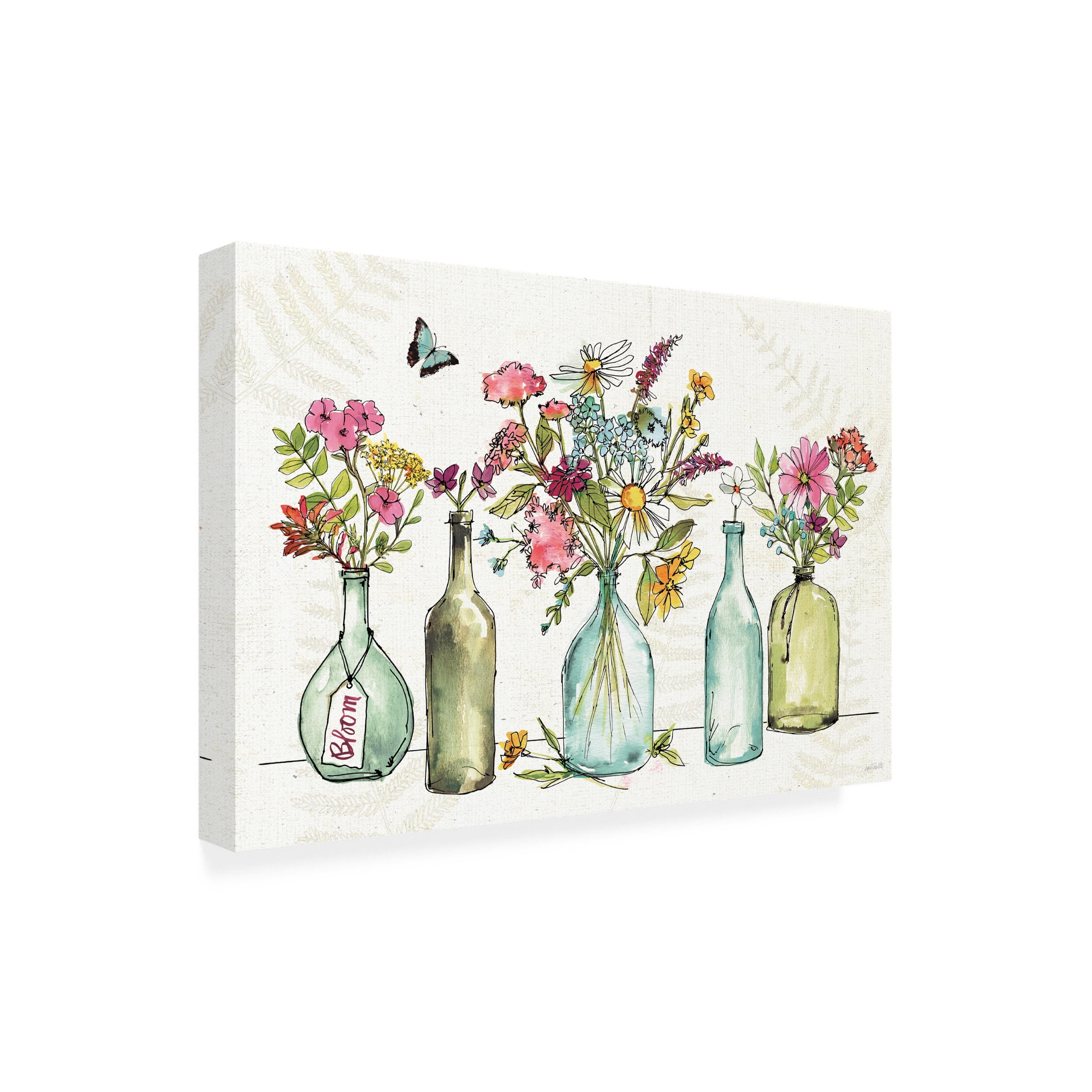 Anne Tavoletti 'Simply Petals I' Outdoor Canvas 30x47
