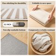 thumbnail image 5 of ZRSDIXK 5'x7' Area Rugs for Living Room, Arch Pattern Low Pile Textured Rugs Carpets, Washable Modern Rug for Living Room Bedroom Dining Room, Beige, 5 of 11