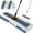Blue(40"*8.3"), variant on 36" Professional Industrial Dust Mop with Telescopic 62" Handle, Heavy Duty Wet & Dry Floor Cleaner for Hardwood, Tile, Office Use
