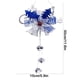 thumbnail image 3 of Campanas navideñas colgantes para árbol | Adornos navideños de ABS rojo, azul y amarillo | Campanas Yuanbao de metal con sonido nítido y diseño de copo de nieve | Adorno navideño para decorar el, 3 of 6