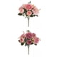 thumbnail image 1 of 2x Artificial Peony Flowers Bouquet For Wedding Dark Macarena Flores de peonía, 1 of 5