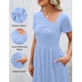 thumbnail image 5 of Merokeety Womens Summer Work Dresses Asymmetrical Casual Mini Dresses Blue m, 5 of 5