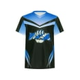 thumbnail image 3 of Rswnyirn Kids Boys Boxing Uniform Shiny Boxing Printed T-shirts Boxer Outfits Casual Daily Wear Blue 8, 3 of 5