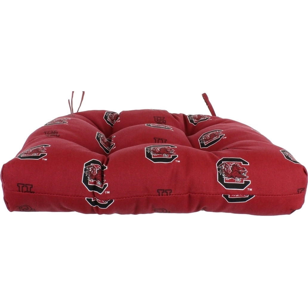 College Covers South Carolina Gamecocks Patio Seat D Cushion 20" x 20", 2 Tie Backs