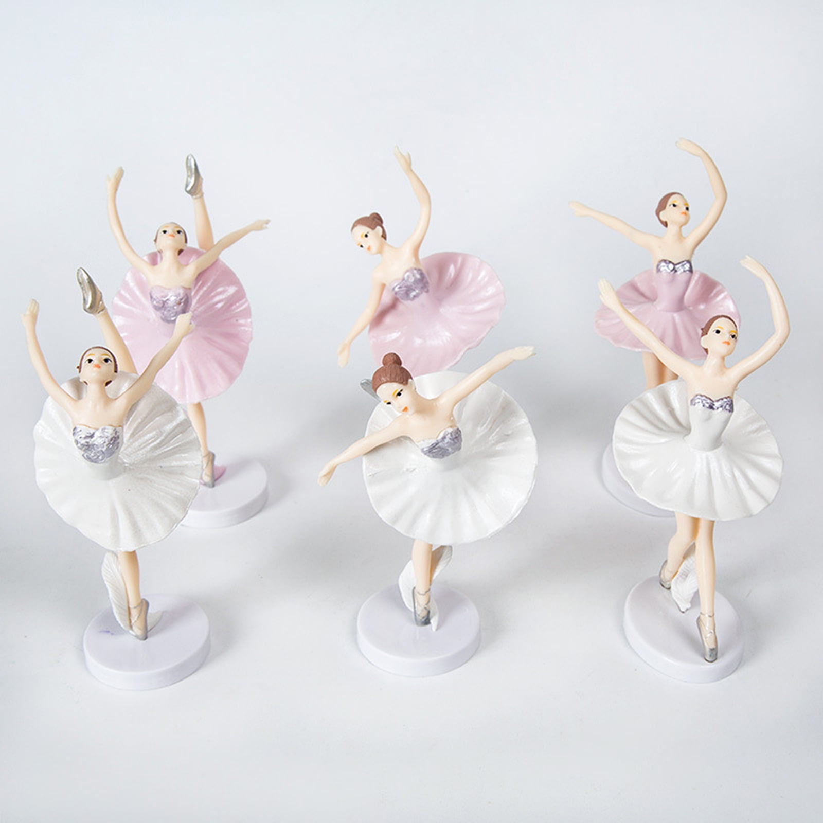 Krav Træde tilbage Nervesammenbrud Doolland Ballet Figurines Dessert Table Decoration Dancing Girl Dancer  White Pink Ballerina Plastic 3pcs For Birthday Cake - Walmart.com