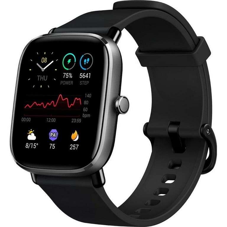 Amazfit GTS 2 Mini Smart Watch: Android & iOS - Built-in GPS Fitness  Tracker - 14 Day Battery Life - 68 Sports Mode - AMOLED Screen - Blood  Oxygen Heart Rate Monitor - 5 ATM Waterproof, Black 