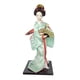 thumbnail image 2 of Estatua de geisha japonesa de 12 pulgadas, muñeca geisha asiática, muñecas kimono para mesa y hogar. Verde claro, 2 of 9
