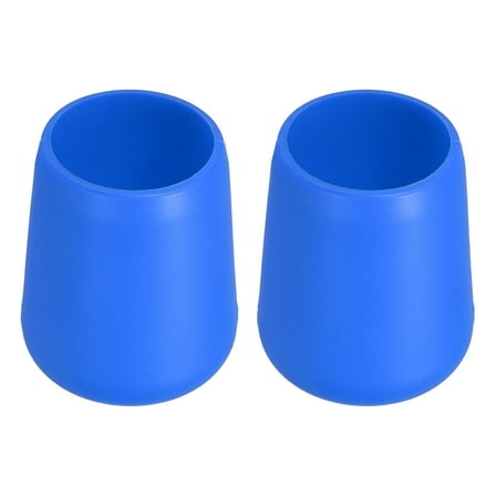 2 Pcs Silicone Fishing Rod Butt Cushion Protector Cap, Large, Blue