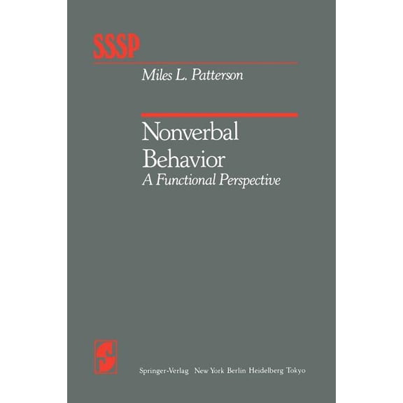 Springer Social Psychology Nonverbal Behavior: A Functional Perspective, (Paperback)