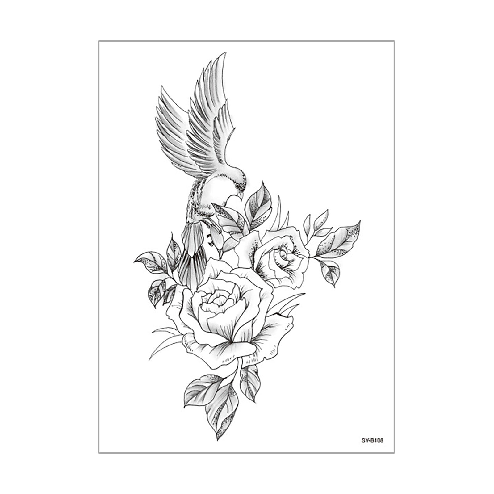 SEMIMAY Temporary Tattoo Stickers Multicolor Mixed Style Body Art