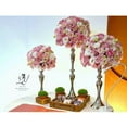 thumbnail image 4 of pitrice Long Stand Metal Candle Tea Light Holder Candlestick Flower Vase Silver-L, 4 of 6