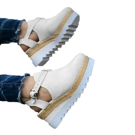 

Aoochasliy Womens Shoes Summer Clearance Summer Ladies Fish Mouth Sandals Casual Footwear Casual Roman Slippers