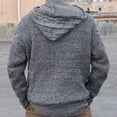 thumbnail image 4 of Weiqiqre Men's Sweaters , Men Winter Fashion Fallow Pullover Jacket Long Sleeve Hooded Brocade Sweater, 4 of 4