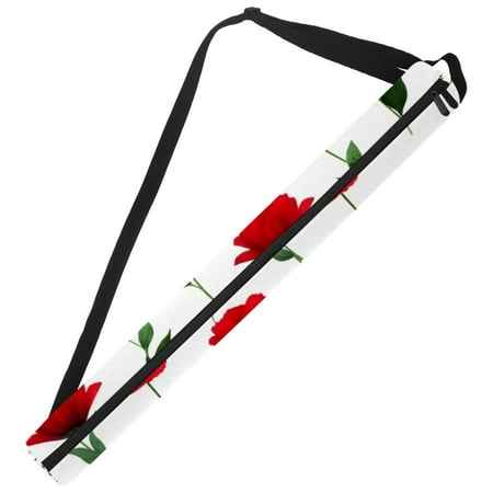 

YZUOUZY Golf Accessories Golf Gifts Portable Beer Sleeves for Cans Corn Poppy Red Flowers White Background