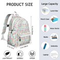 thumbnail image 6 of Pioneer Flower Backpack for School,Cute School Bag,Schoolbag with Adjustable Shoulder Straps & Padded Back,13.4"x11"x4.7", 6 of 6