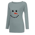thumbnail image 4 of Qertyioot Chandail en Molleton Décontracté de Noël pour Femmes, Manches Longues Col Rond Imprimé Ample, 4 of 7