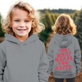 thumbnail image 4 of Generic Toddler Baby Boys Girls Middle and Large Children Fall Letter Print Long Sleeved Hooded Hundred Sports Sweater Autumn Winter Clothes for Outdoor Indoor Holiday（7-8 Years Gray）, 4 of 4