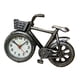 thumbnail image 3 of Reloj despertador modelo bicicleta, pequeño reloj de estilo retro, reloj de escritorio con estante, reloj bicicleta Plata, 3 of 9