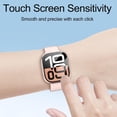thumbnail image 6 of moogdieeo 2 Pack Case Built in Tempered Glass Screen Protector Compatible with Apple Watch series 10 46mm, Hard PC Case Overall Protective Cover- 1 Black + 1 Transparent, 6 of 12