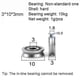 thumbnail image 4 of V Groove Pulley 3*10*3MM Ball Bearing Miniature Outer Diameter 10MM Rolling Wire Wheel Fine Wire Guide Wheel, 4 of 5