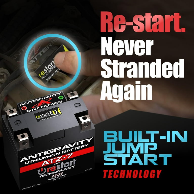 Antigravity Restart Lithium Battery with Built-in Jump-Start