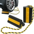 thumbnail image 1 of MOVTOTOP Heavy Duty Rubber Wheel Chocks for Car Use Multi Color Shock Absorption Excellent 70 Characters, 1 of 7