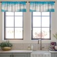 thumbnail image 4 of LALILO Kitchen Curtain Valance Bright Sunset Blue Sky With Rod Pocket Window Curtain 52"x 18" Set of 2, 4 of 7
