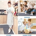 thumbnail image 6 of StepRite Kitchen Mats, 2PCS Kitchen Rugs, Cushioned Anti Fatigue Kitchen Mats for Floor, Non-Slip Standing Desk Mat, Waterproof Kitchen Rug Set for Kitchen, Floor, Office, 17.3"x30"+17.3"x47", Grey, 6 of 13