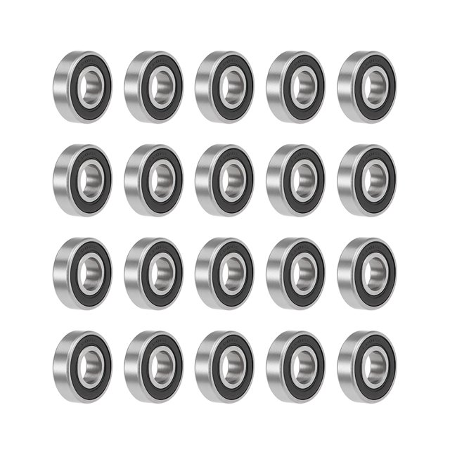 Rodamiento de Bola de Surco Profundo Uxcell Métrico Doble Sello Acero al Carbono Alto Z2 12mmx28mmx8mm