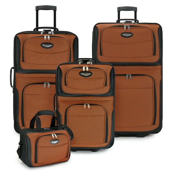 Juego de 4 piezas Luggage Travel Select Amsterdam, color naranja