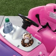Step2 Whisper Ride II Pink Kids Push Car and Ride On Toy for Toddlers with Easy-Fold Handle