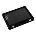 thumbnail image 3 of Vitrina para gafas, caja de almacenamiento, vitrina para joyas, portátil y multiusos. Negro, 3 of 9
