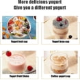 thumbnail image 3 of Yogurt Maker,3 In 1 Greek Yogurt Maker Machine,can Make Yogurt/natto/rice Wine,automatic Digital Yogurt Machine With Time Control,1.2 Quart Glass Yogu, 3 of 5