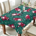 thumbnail image 3 of SKYSONIC 60”x90" Square Tablecloth with Cartoon Santa Claus Dancing Prints, Anti-Wrinkle and Smooth Table Cloth for Kitchen/Home Decoration, 3 of 7