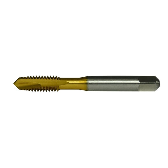 Greenfield Threading TiN Spiral Point Tap,1/4",2-1/2"