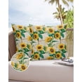 thumbnail image 6 of Outdoor Pillow Covers Pack of 2, Watercolor Sunflower on Vintage Letter Waterproof Throw Pillowcase Cushion Cases, Summer Floral Decorative Pillow Cover for Couch Sofa Home Bed Patio, 6 of 6