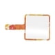 thumbnail image 1 of 1 Pc Espejo de Mano Cuadrado Floral para Mujeres para Viajes de Negocios Naranja Amarillo Espejo de Plástico de Aluminio, 1 of 3