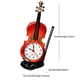 thumbnail image 3 of Reloj despertador con forma de violín (instrumento musical) - Reloj de mesa - Adornos de plástico para sala de estar, 3 of 5
