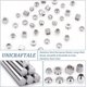 thumbnail image 4 of 48 cuentas europeas de acero inoxidable de 8 estilos, con agujeros grandes, redondas, cúbicas, espaciadoras de barril, sueltas., 4 of 7