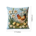 thumbnail image 2 of Funda De Almohada De Felpa Funda de almohada de pelusa corta de 45 x 45 cm, bonita funda de almohada decorativa bordada para sofá, dormitorio, sala de estar, decoración del hogar (1 unidad) JASKFLY, 2 of 7