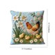 thumbnail image 3 of Funda de almohada corta de pelusa de 45 cm | Funda de cojín decorativa para sofá y cama | Bonita decoración bordada para sala de estar y dormitorio | Cojín decorativo cuadrado, 3 of 6