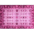 thumbnail image 1 of Ahgly Company Indoor Rectangle Abstract Pink Modern Area Rugs, 8' x 10', 1 of 4