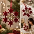 thumbnail image 4 of Christmas Tree Hanging Ornaments, PVC Holiday Decorations with Pre-Attached Hanging Loop for Tree, Door Knobs, Mantel, Wall Hooks, Indoor Festive Display, 4 of 7