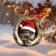 thumbnail image 1 of Eoozwa Acrylic Christmas Tree Ornament Flat Pet Themed Design Commemorative Holiday Gift for Animal Lovers Festive Home Decor, 1 of 5