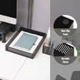 thumbnail image 5 of Mind Reader Metal Letter Size Paper Tray, Desktop Document Organizer with Non-Slip Pads, Office Desk Accessory Tray, Metal, Black, 5 of 8