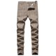 thumbnail image 2 of Pantalones largos a rayas para hombre, pantalones de traje ajustados y elásticos, pantalones casuales, pantalones para hombre, 2 of 5