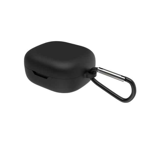 Geekria Silicone Case Cover Compatible with JBL Wave 300TWS True Wireless Earbuds, Protective Earphones Skin Cover with Keychain Hook, front LED visible