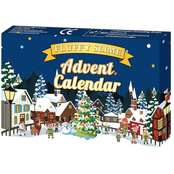 Calendario de Adviento Newway 2022-diy Kit de slime esponjoso: cuenta regresiva para niños, niñas y adolescentes compatibles de 4, 5, 6, 7, 8 y 9 años